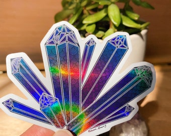 Holographic Crystals sticker