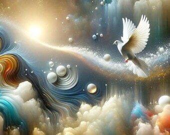 Peace Dove, Angel Art, Into The Light, digital download