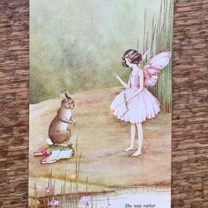 Ida Rentoul Outhwaite serie di cartoline vintage n. 73, mai usate, “Elfi e fate”