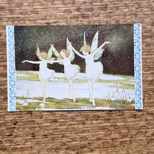 Ida Rentoul Outhwaite serie di cartoline vintage n. 73, mai usate, “Elfi e fate”