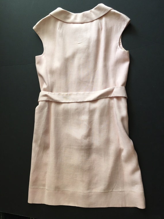 Elizabeth Arden Linen Vintage 60's Mad Men Dress - image 2