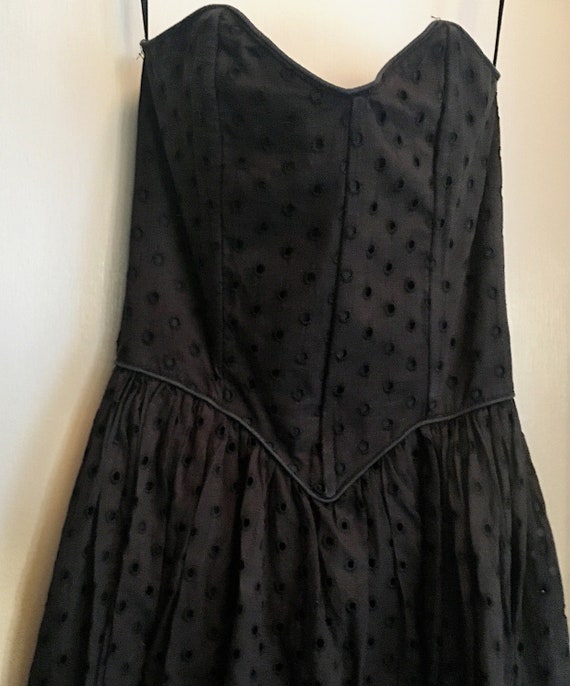 1980s Vintage Betsey Johnson Punk Label Black Eyel