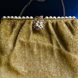 Vintage Finely Beaded Evening Clutch Handmade in Paris France