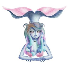 Meerjungfrau Sirene magnetische Lesezeichen