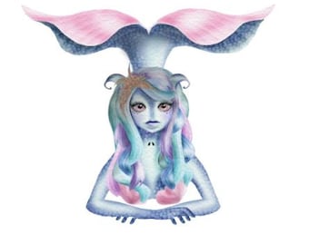 Mermaid Siren magnetic bookmark