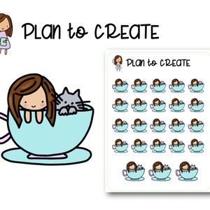 Tea Time Stickers - Little Annie