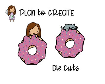 Little Annie & Coco donut die cut set