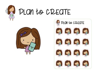 Travellers Notebook Bobblehead stickers