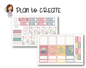 Vintage Bloemen - Hobonichi Cousin Weekly Kit