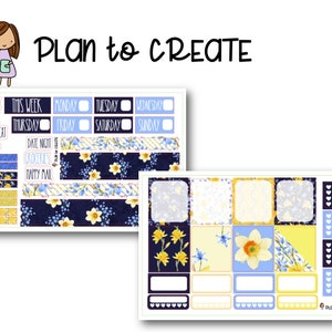 Blue Daffodil - Hobonichi Cousin Weekly Kit