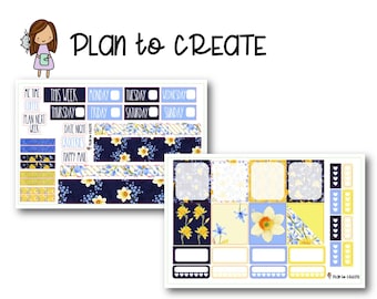 Blauwe narcis - Hobonichi Cousin Weekly Kit