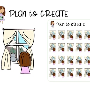 Kleine Annie winter Raamstickers