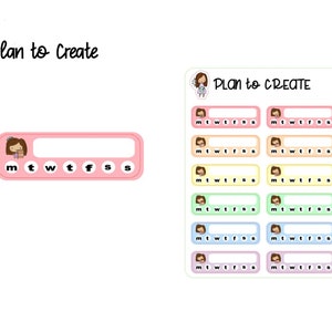 Hand drawn Little Annie Tracker Stickers.