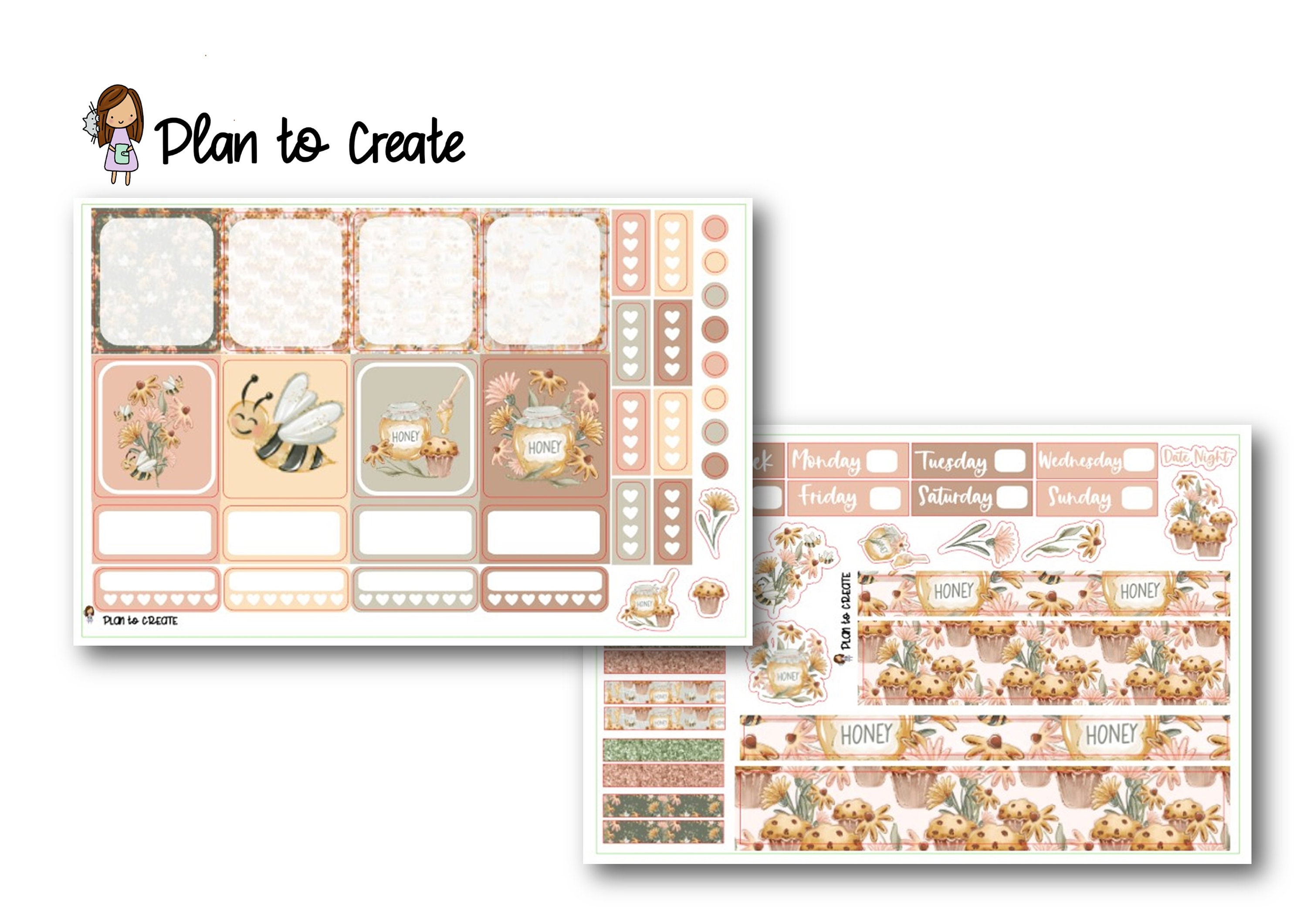 Honey & the Bee Hobonichi Cousin Weekly Kit - Etsy Australia