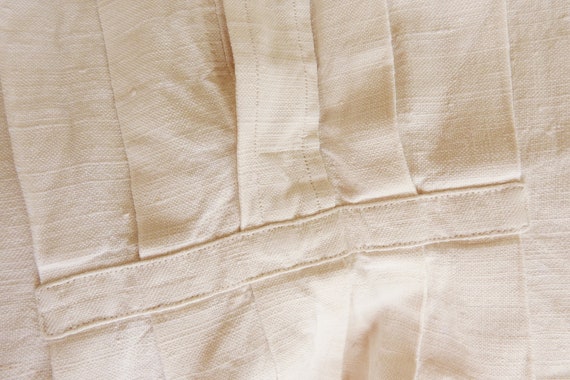 Antique Men's Shirt, French Hand Woven Linen  Cir… - image 8