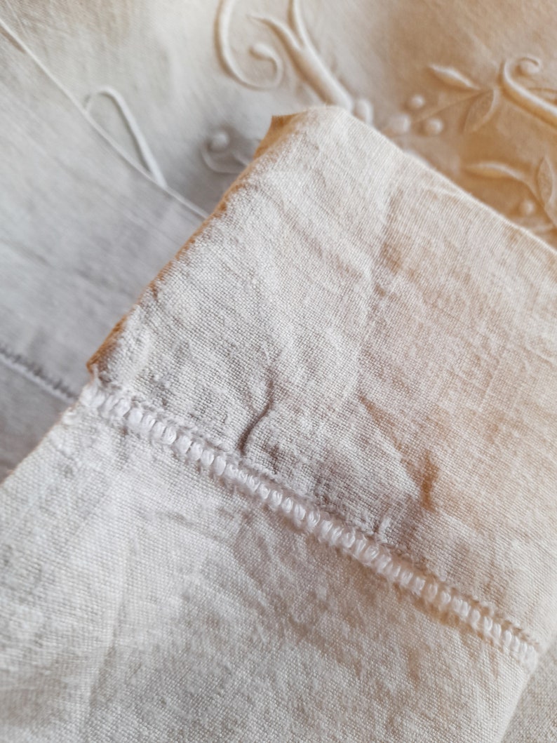 Antique Fine Hemp Sheet French Dowry Sheet Stunning Etsy