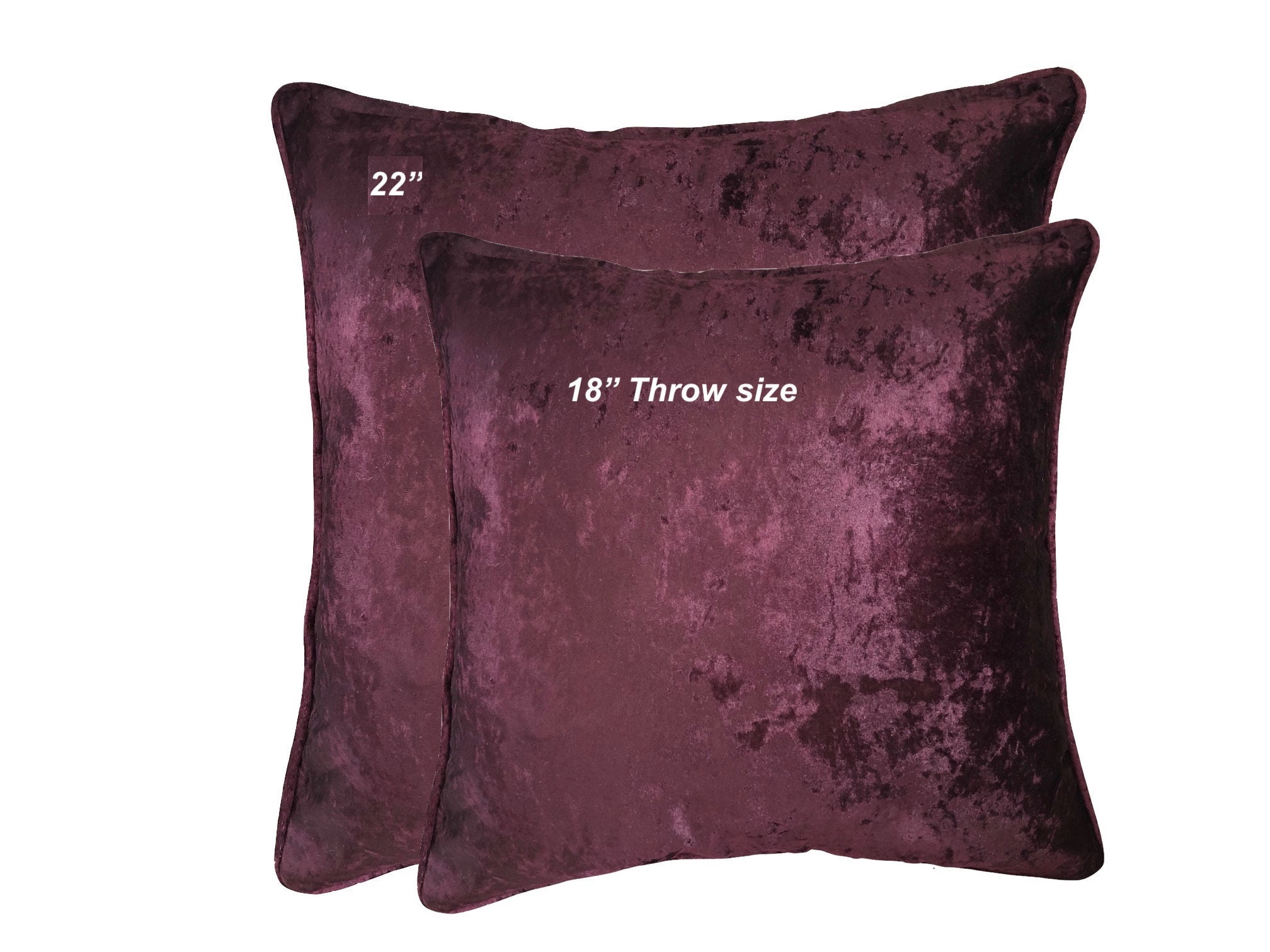 Large crushed velvet cushion cheap covers