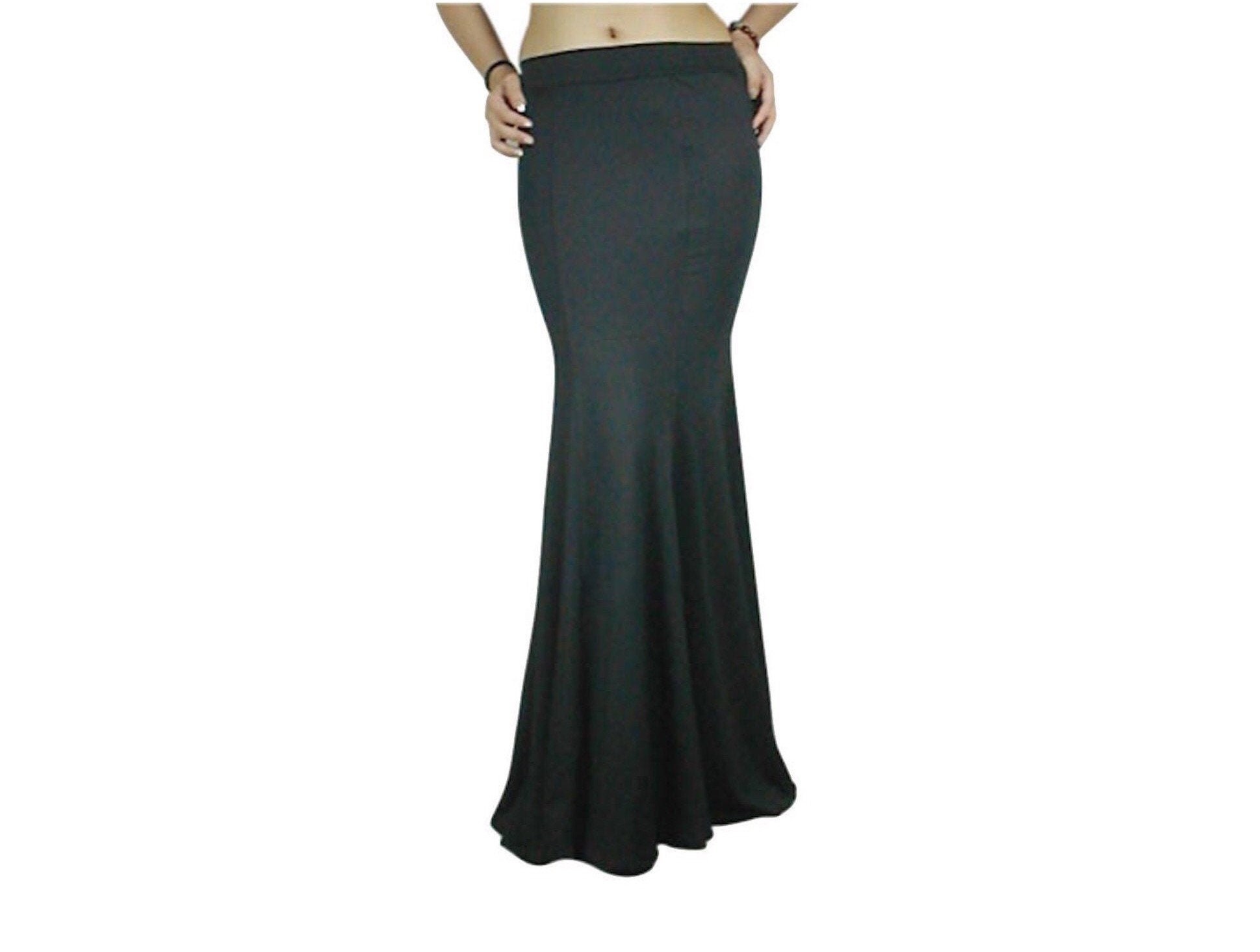 Black fishtail maxi clearance skirt