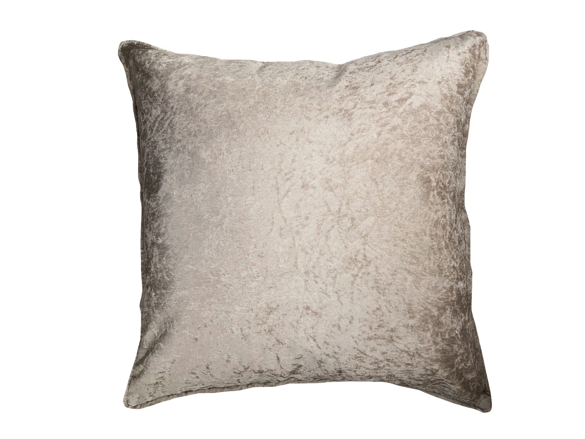 Large 55cm Crushed Velvet Solid Cushion Cover Etsy