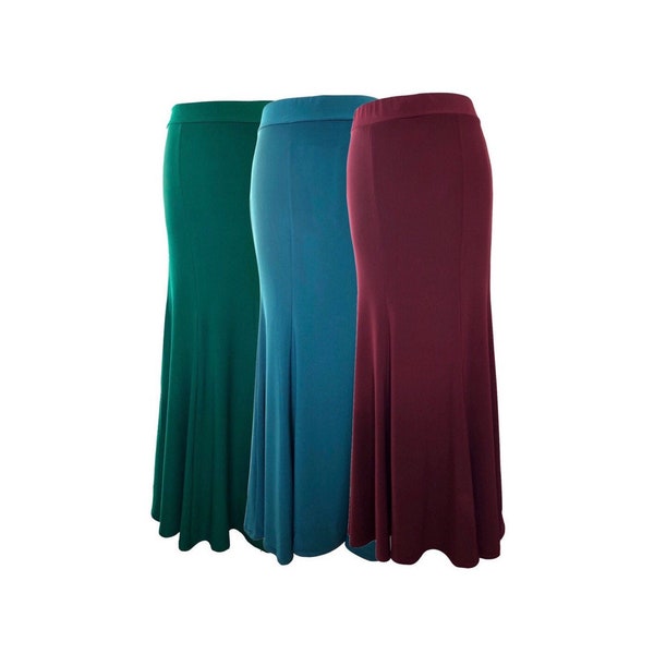 PETITE Plain Fishtail Maxi Skirt