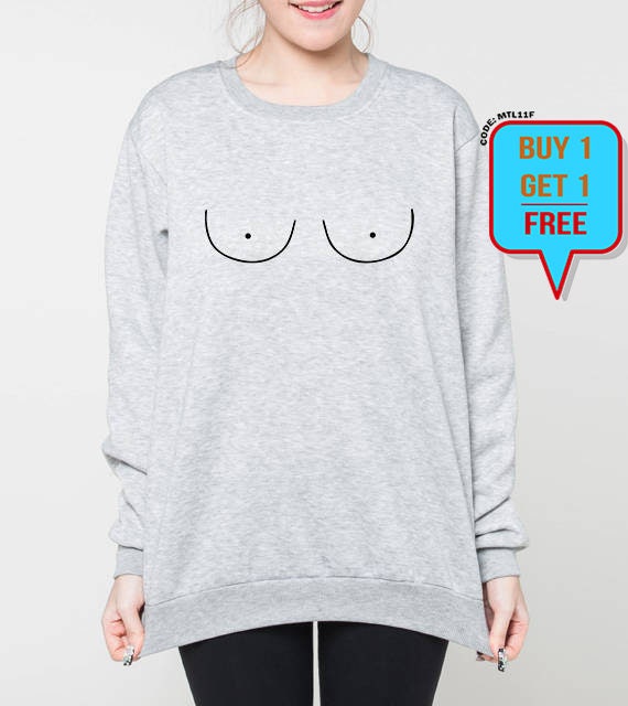 Tieten sweatshirt tepel trui borst feministische womens | Etsy Gratis tepel trui | Etsy