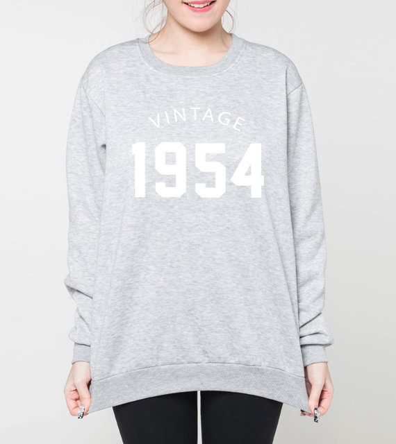 65e sweatshirt anniversaire, pull d’anniversaire, vintage 1954, d’anniversaire, cadeau d’anniversaire, 1954, chemise 50 ' s, pull unisexe, pulls ras du cou, gris, noir c03afd 65e sweatshirt anniversaire, pull d’anniversaire, vintage 1954, d’anniversaire, cadeau d’anniversaire, 1954, chemise 50 ' s, pull unisexe, pulls ras du cou, gris, noir c03afd