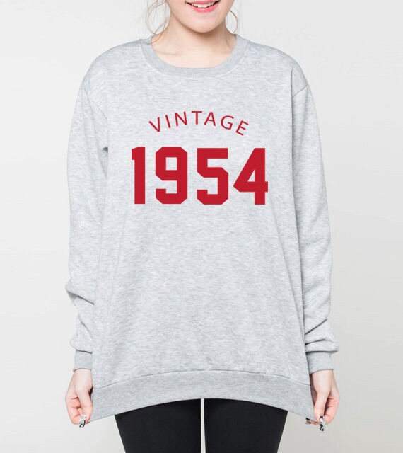 65e sweatshirt anniversaire, pull d’anniversaire, vintage 1954, d’anniversaire, cadeau d’anniversaire, 1954, chemise 50 ' s, pull unisexe, pulls ras du cou, gris, noir c03afd 65e sweatshirt anniversaire, pull d’anniversaire, vintage 1954, d’anniversaire, cadeau d’anniversaire, 1954, chemise 50 ' s, pull unisexe, pulls ras du cou, gris, noir c03afd