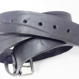 Men&#39;s belt, 4.5 mm thick bull leather belt. width 4 cm. Treated and greased Made in Italy