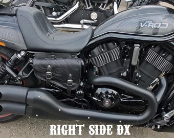 Borsa per Harley V-rod e Night rod , "Mod. Choppers 003D" Cuoio 4mm. disponibile destra e sinistra Made in Italy