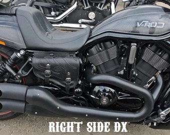 Borsa per Harley V-rod e Night rod , "Mod. Choppers 003D" Cuoio 4mm. disponibile destra e sinistra Made in Italy