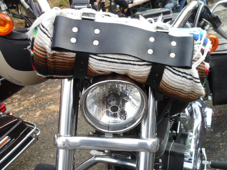Leather blanket Roll Camping Gear motorcycle Rider Door blanket for custom motorcycle in 4 mm leather Made in Italy