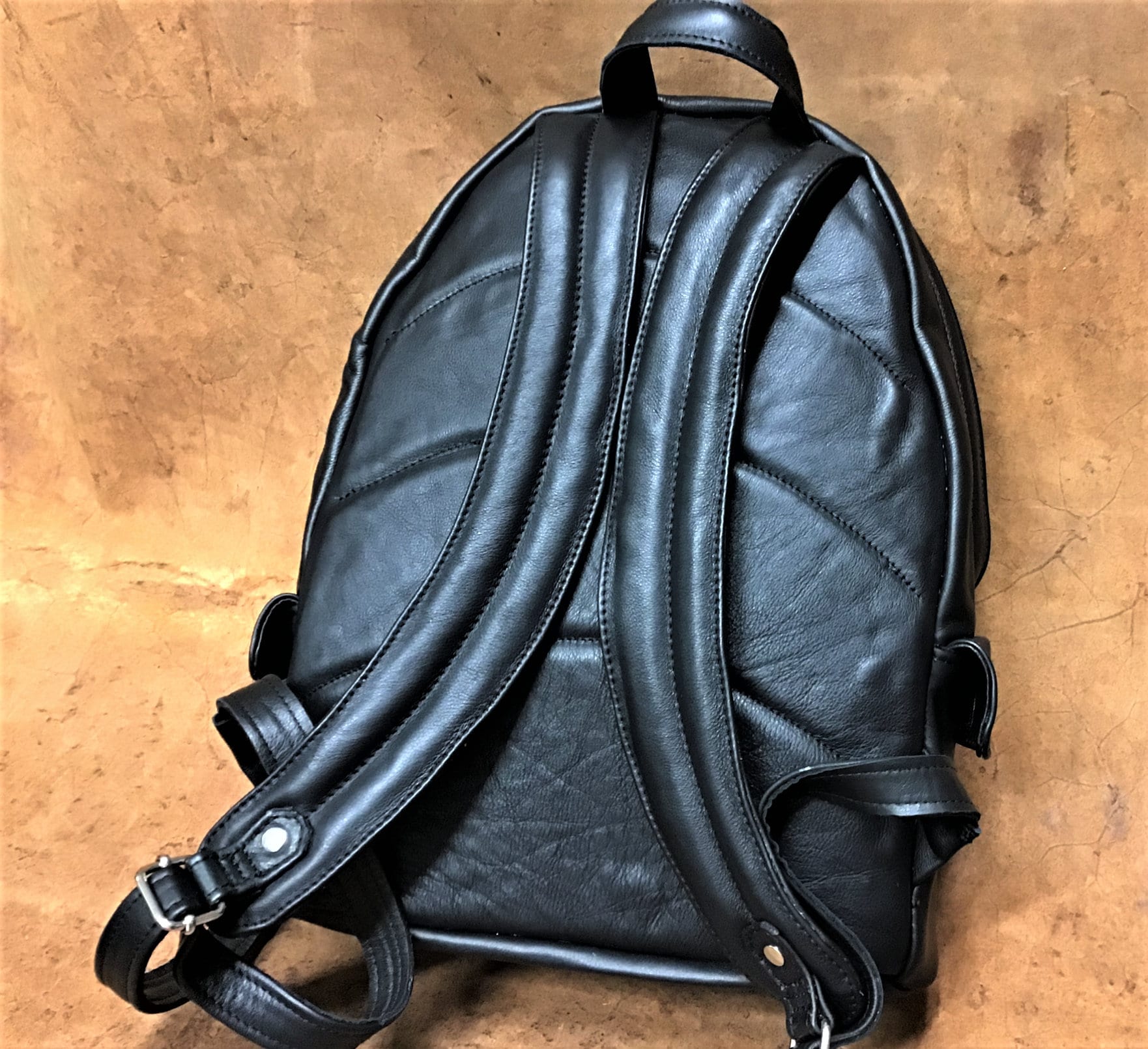 Backpack in genuine Italian leather, ITALO model, roomy and comfortable