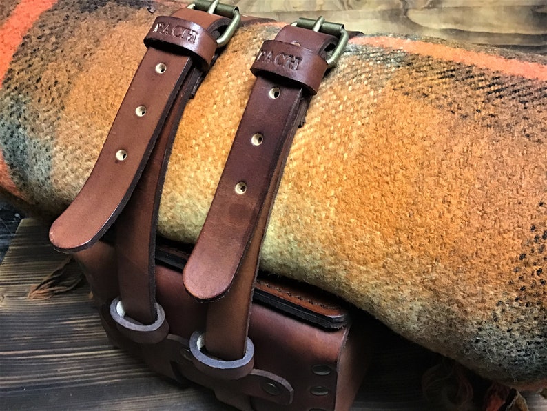 Enduro Motorcycle Tool Bag Café Racer and Scrambler Saddle Etsy