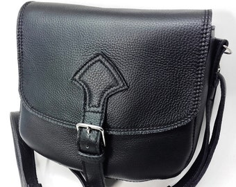 Mod. ATTILA Women's leather shoulder bag Lady leather handbag Made in Italy