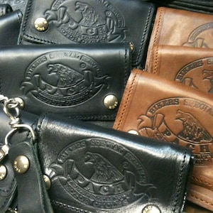 Biker wallet, SMALL men's Bikers wallet, accordion-style leather, 1.5 mm thick. Money pockets, card holder, coin purse Made in Italy