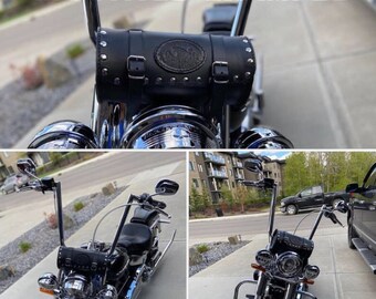 Barilotto porta attrezzi, per moto custom GRANDE ROTONDO Rullo in