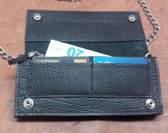 Genuine leather wallet/bag with shoulder strap model JV FEMALE 001a leather wallet/bag