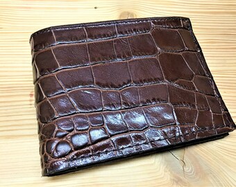 Men's coconut leather wallet, handcrafted, 8 card holders, 2 document holders, 2 banknote compartments Made in Italy