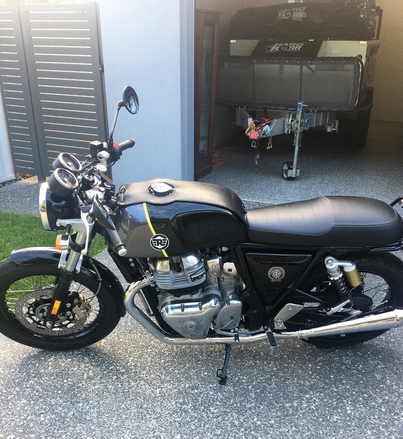 Tank covers Royal Enfild Continental GT 650 handmade in Etsy