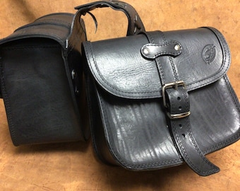 Code BISACCIA 101 / Mod. SMALL CLASSIC - 32 liters in leather 3.5/4 mm. under the saddle, adjustable in height Made in Italy