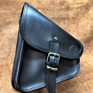 Harley custom motorcycle side SOFTAIL bag, &quot;Mod. Choppers 001B&quot; Toro 4 mm. Rear STEEL for fixings and maximum rigidity Made in Italy