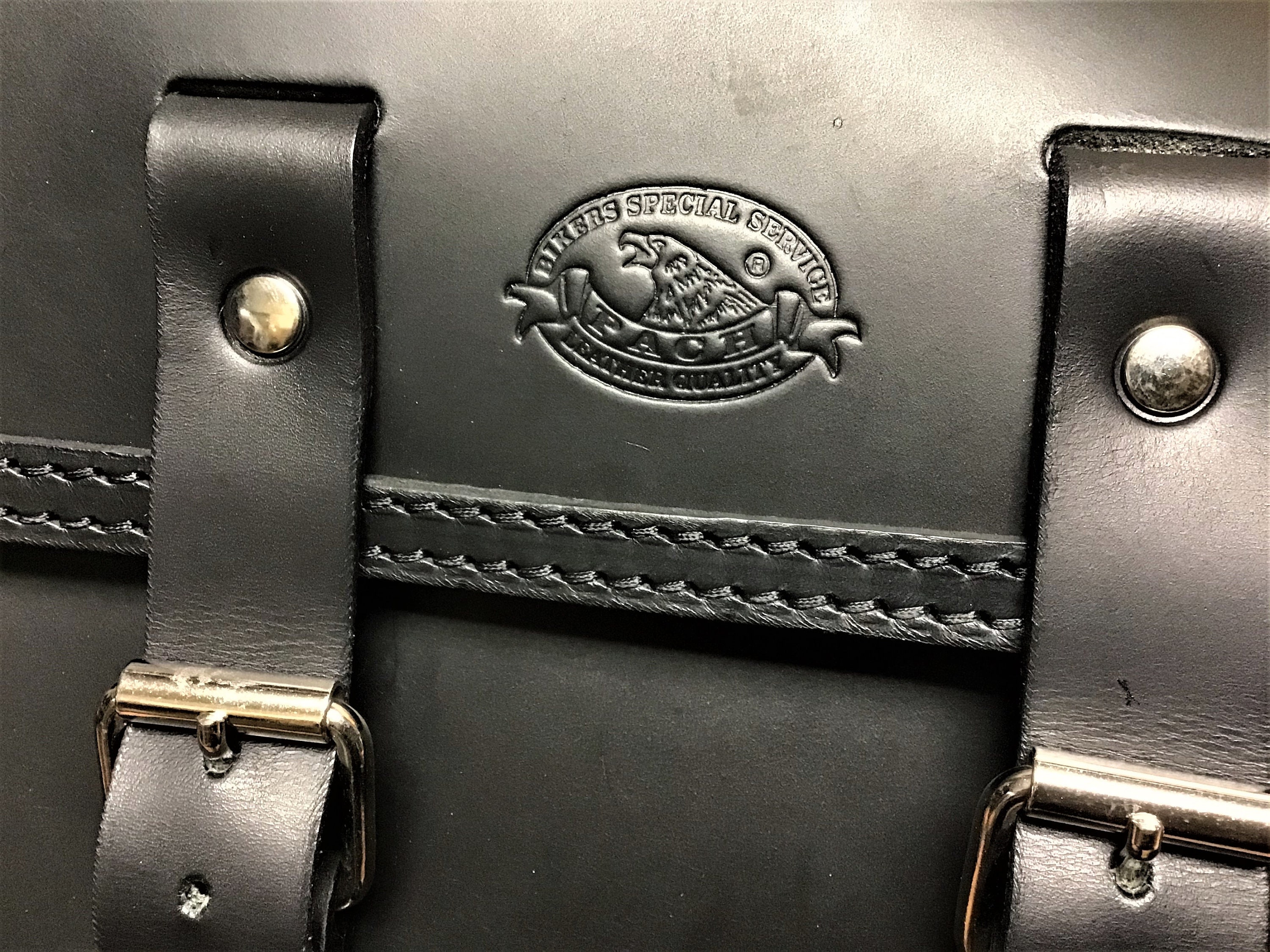 SOFTAIL bag, Custom softail bag, Side bike Custom Harley Leather Tuscan