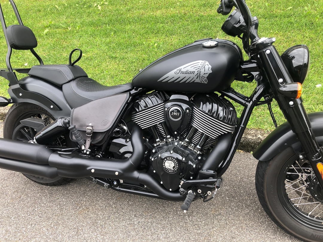 美品　BUFFALO BOBS BANDIT-HORSE　 BLACK Indian Chief Bobber Dark Horse Bag, 
