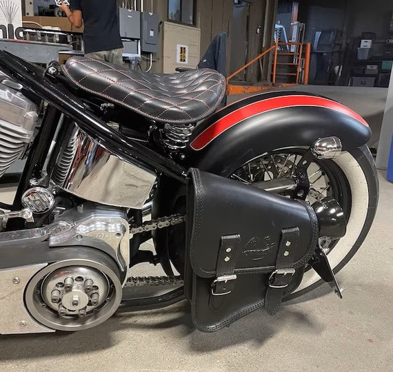 Alforjas motos custom cuero 27 litros
