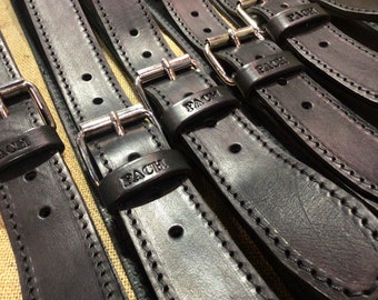 Men's Belts | Cowhide leather belt 3.5 mm. thick and 4 cm. Wide Made in Italy