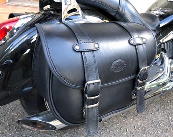 Mono bag for custom | Cod. MONO 173 - Custom bag model | 4 mm leather. very capacious 30+30 Liters | Handmade Made in Italy