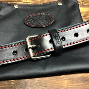 Men&#39;s bull leather belt, 4.5 mm thick. Width 4 cm. with interchangeable buckle Made in Italy
