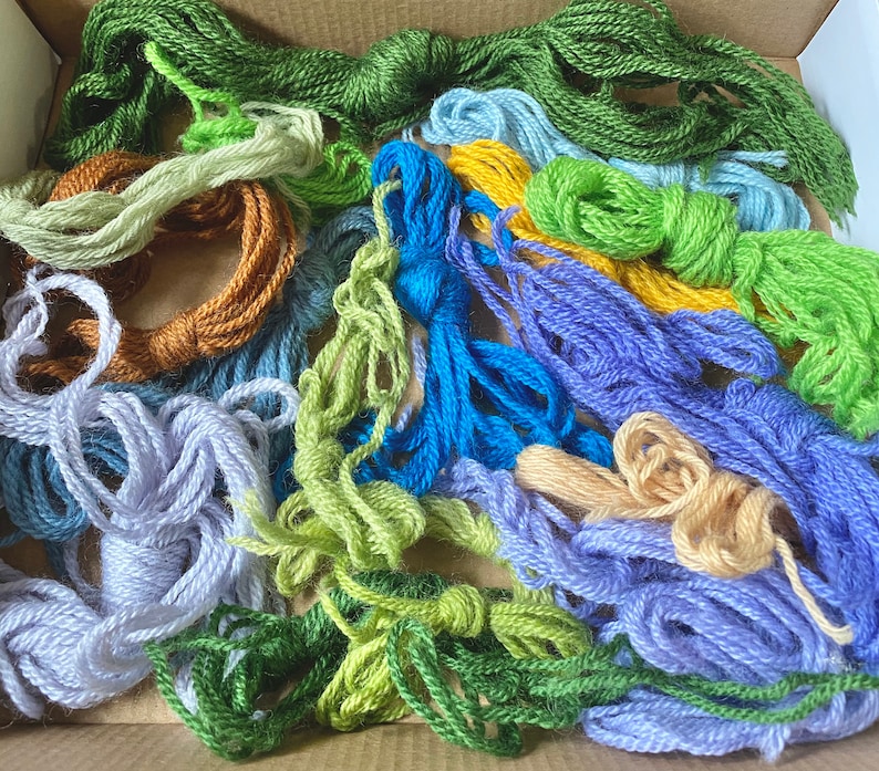 Multicolor Wool Crewel Yarn Lot Tapestry Wool Needlepoint | Etsy