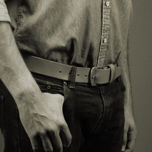 Redoker Brawn Belt Genuine leather belt / Mens belt image 2