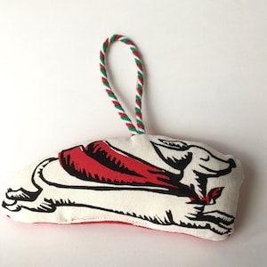 Dachshund decoration,  super sausage dog, leaping daxie